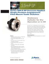 Series 55H-P-SP Pressure-Applied Single-Position Engagement Pilot-Mount Tooth Clutches - 1