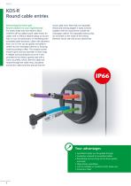 Round cable entries - 8