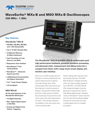 WaveRunner 6 Zi Oscilloscopes - Teledyne LeCroy Europe - PDF Catalogs ...