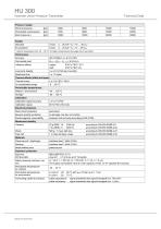 data sheet HU 300-2