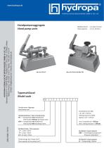 Data sheet hand pumps/hand pump unit - 9