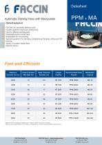 Faccin Hydraulic Automatic Dishing Press PPM+MA Series with manipulator - 2