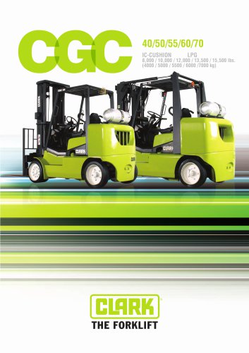 Clark cgc 70 forklift service repair manual