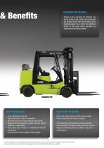 Compact forklift with LPG drive CGC40-70-7