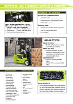 Electric three-wheel forklift GTX GEX 16-20s-4