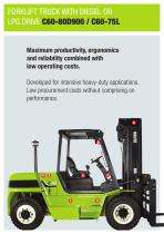 Forklift with diesel or LPG drive C60-80-2