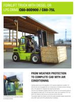 Forklift with diesel or LPG drive C60-80-4