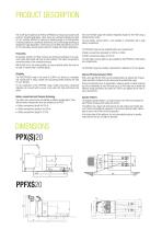 Specification sheet PX20/PPXS20/PPFXS20-4