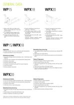 Specification sheet WP15-WPX18/20-5