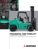 Pneumatic Tire Forklift 15,500 lb capacity LP Diesel models - 1