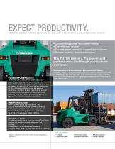 Pneumatic Tire Forklift 15,500 lb capacity LP Diesel models - 2