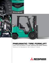 PNEUMATIC TIRE FORKLIFT 3000-7000 LB CAPACITY LP GAS, GASOLINE AND DIESEL MODELS - 1