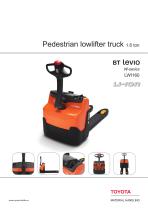 BT Levio W-series - Pedestrian lowlifter truck 1.6 ton - 1