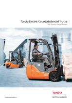 Toyota Electric Counterbalanced Trucks The Toyota Traigo Range - 1