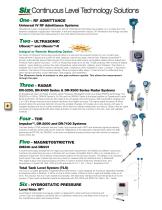 Drexelbrook Product Brochure - Your Level and Analytical Solutions Provider-8