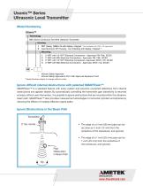 Ultrasonic Level Measurement USonic Series - 3