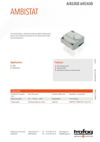 Data Sheet A/AS/ASE 645/650