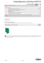 Data Sheet «Simple Apparatus» conformity to ATEX 414 - 3
