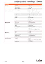 Data Sheet «Simple Apparatus» conformity to ATEX 414 - 4