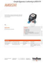 Data Sheet «Simple Apparatus» conformity to ATEX 419 - 1
