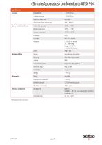 Data Sheet «Simple Apparatus» conformity to ATEX 904 - 3