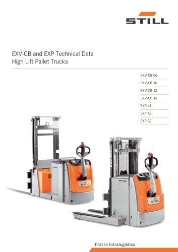 EXV-CB and EXP Technical Data