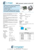 Diff. pressure sensors series DC - 1