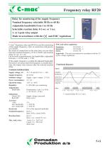 RF20、频率继电器