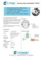 Top-hat temp. transmitter TTP22 - 1