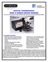 Touch™ DIGITAL THERMOSONIC WIRE & RIBBON WEDGE BONDER 676 - 1