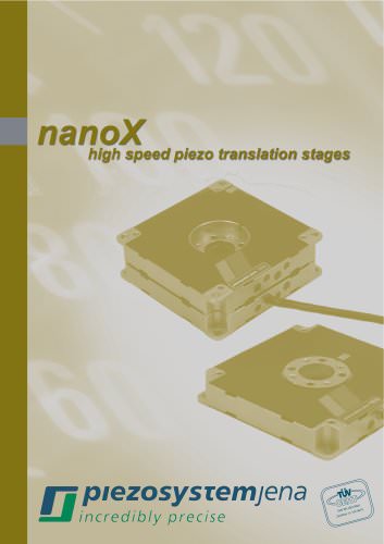 nanoX catalog (high speed piezo translation stages)