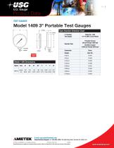 Model 1409 3" Portable Test Gauges 2025-2
