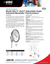 Model ADJ 3" and 5" Adjustable Angle Industrial Bimetallic Thermometers-1