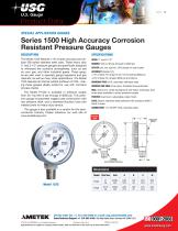 Series 1500 High Accuracy Corrosion  Resistant Pressure Gauges