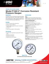 Model P1522 2" Corrosion Resistant Pressure Gauges - 1