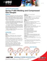 Series P-600 Welding and Compressed Gas Gauges