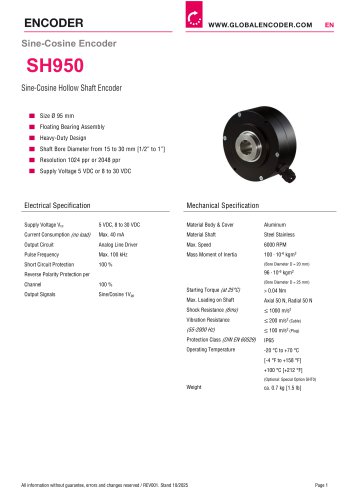 Datasheet SH950 (EN)