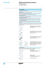 Electronic sensors for pressure control OsiSense XM - 10