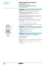 Electronic sensors for pressure control OsiSense XM - 12