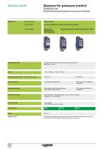 Sensors for pressure control OsiSense XM - 8