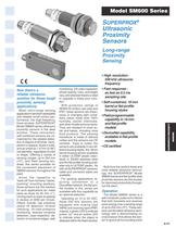 SUPERPROX® Ultrasonic Proximity Sensors Model SM600 Series - 1