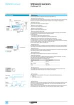 Ultrasonic sensors OsiSense XX - 12