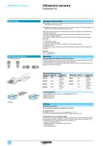 Ultrasonic sensors OsiSense XX - 14