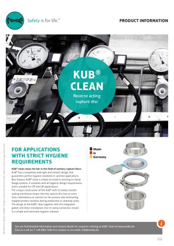 KUB clean Product Information