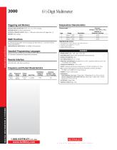 2000 Series: 6½-Digital Multimeter with Scanning - 5