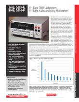 6½-Digit THD Multimeters 6½-Digit Audio Analyzing Multimeters - 1