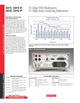 6½-Digit THD Multimeters 6½-Digit Audio Analyzing Multimeters - 4