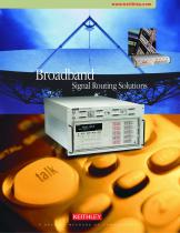 Broadband Signal Routing Solutions Brochure - 1