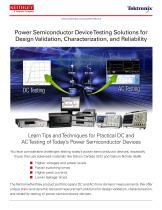 Power Device Testing Solutions for Design Validation, Characterization, and Reliability - 1