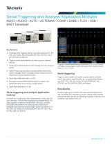 Serial Triggering and Analysis Application Modules AERO • AUDIO • AUTO • AUTOMAX • COMP • EMBD • FLEX • USB • ENET Datasheet - 1